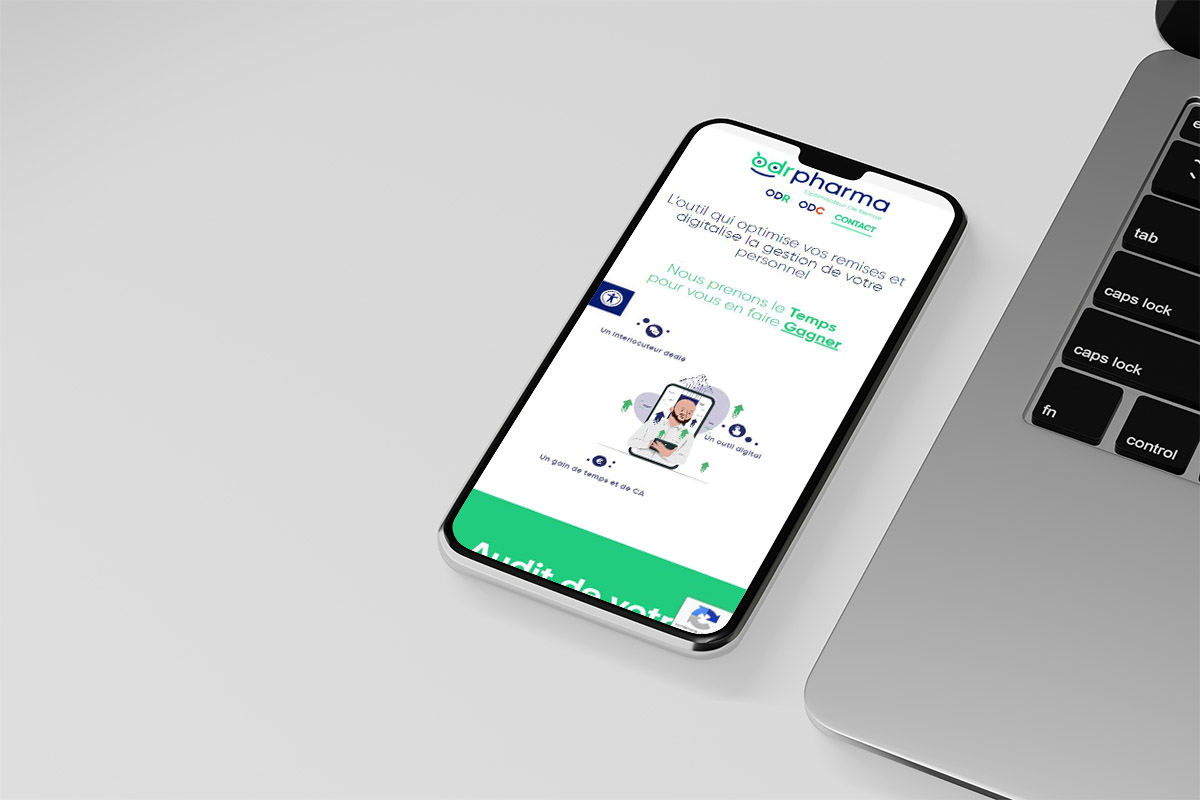 Création site internet ODR Pharma